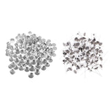 Maxbell 200 Pieces Aluminium Tea Light Case Containers & 200pcs 3cm Candle Wick