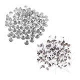 Maxbell 200 Pieces Aluminium Tea Light Case Containers & 200pcs 3cm Candle Wick