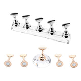 Maxbell 2 Set Magnetic Nail Tips Stand Holder Display Base for Nail Art DIY Practice
