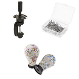 Maxbell 23'' Wig Making Canvas Block Mannequin Head Model w/ Head Clamp Holder T Pin