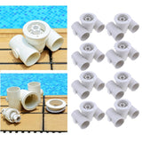 8pcs Swimming Pool Spa River Jet Massage Pool Massage Nozzle Big Power Jet
