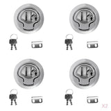 8 Pieces Zinc Alloy Chrome Finished Marine Boat Deck Flush Latch Pull Latch