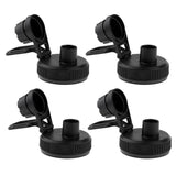 Maxbell 4 Pack Sports Water Bottle Replacement Lid Cap for Wide Mouth Vacuum Bottle