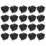 Maxbell 20x 6Pin Car On/Off/On Momentary Power WindowRocker Switch 250V/10A 125V/15A
