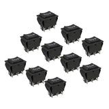 Maxbell 10x 6Pin Car On/Off/On Momentary Power WindowRocker Switch 250V/10A 125V/15A