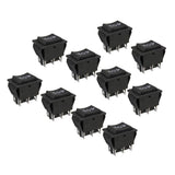 Maxbell 10x 6Pin Car On/Off/On Momentary Power WindowRocker Switch 250V/10A 125V/15A