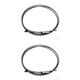 4PCs Universal Throttle Cable for Boat Motor Control Lever 13FT/11FT - Black