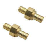 Maxbell 2pcs Brass Hose Fittings 5/8 Garden Hose Repair Mender Male Female Connector