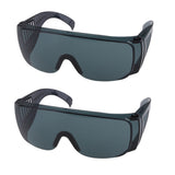 Maxbell 2pcs Safety Glasses Protective Work Labour Eyewear Dust Resistant Grey