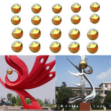 20Pcs 304 Stainless Hollow Ball Seamless Mirror Ball Sphere Home Garden Deco
