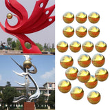 20Pcs 304 Stainless Hollow Ball Seamless Mirror Ball Sphere Home Garden Deco