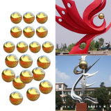 20Pcs 304 Stainless Hollow Ball Seamless Mirror Ball Sphere Home Garden Deco