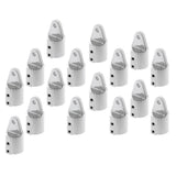 16pcs Eye End Cap Bimini Top Fitting Hardware 1'' 316 Marine Stainless Steel