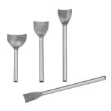 Maxbell 4pcs Round Quarter Leather Craft Strap Belt Walllet End Cutter Punch Tool