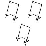 Maxbell 3pcs Metal Display Easel Stand Plate Bowl Picture Photo Display Rack