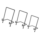 Maxbell 3pcs Metal Display Easel Stand Plate Bowl Picture Photo Display Rack
