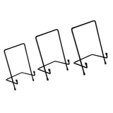 Maxbell 3pcs Metal Display Easel Stand Plate Bowl Picture Photo Display Rack