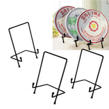 Maxbell 3pcs Metal Display Easel Stand Plate Bowl Picture Photo Display Rack