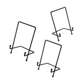 Maxbell 3pcs Metal Display Easel Stand Plate Bowl Picture Photo Display Rack