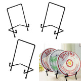 Maxbell 3pcs Metal Display Easel Stand Plate Bowl Picture Photo Display Rack