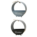 Maxbell 2pcs Wall Hanging Flower Basket Plant Pot for Balcony Decor Grey +Black