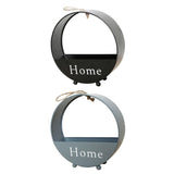 Maxbell 2pcs Wall Hanging Flower Basket Plant Pot for Balcony Decor Grey +Black