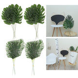 Maxbell 20Pieces Large Artificial Leaf Faux Foliage LeavesMonstera Leaf Palm Leaf