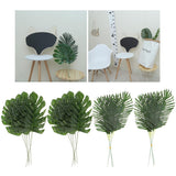 Maxbell 20Pieces Large Artificial Leaf Faux Foliage LeavesMonstera Leaf Palm Leaf