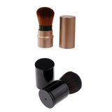 Maxbell Retractable Kabuki Travel Foundation Brush for Blush Bronzer & Powder 2pcs