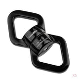5pcs Safety Swivel Rope Connector Device for Climbing Aerial Dance Black