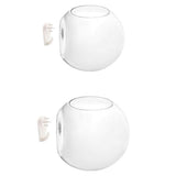 Maxbell 2PCS Wall Hanging Planter Glass Hydroponic Vase Plant Pot Terrarium Ball