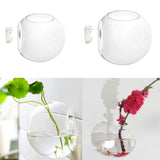 Maxbell 2PCS Wall Hanging Planter Glass Hydroponic Vase Plant Pot Terrarium Ball