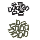 Maxbell 20pcs D-ring Tactical Molle Locking Webbing Buckle Carabiner Climbing Hook