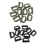 Maxbell 20pcs D-ring Tactical Molle Locking Webbing Buckle Carabiner Climbing Hook