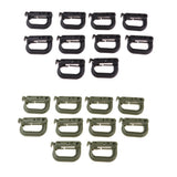 Maxbell 20pcs D-ring Tactical Molle Locking Webbing Buckle Carabiner Climbing Hook