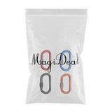 Maxbell 4 Piece 25KN Aluminum Rock Climbing Rescue Safety D Type Carabiner Screwgate