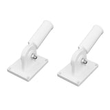 Maxbell 2pcs 180 Deg Adjustable Holder Bracket Metal And Plastic Flag Pole w/ Screws