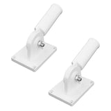 Maxbell 2pcs 180 Deg Adjustable Holder Bracket Metal And Plastic Flag Pole w/ Screws