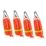 Maxbell 4Piece Orange 0.8cm Kayak Water Floating Life Line Rescue Throw Rope Bag 16m