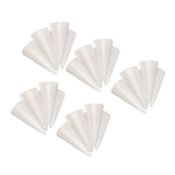 Maxbell 25x White Solid Cone Shaped Polystyrene Styrofoam for DIY Crafts Ornaments