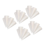 Maxbell 25x White Solid Cone Shaped Polystyrene Styrofoam for DIY Crafts Ornaments