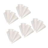 Maxbell 25x White Solid Cone Shaped Polystyrene Styrofoam for DIY Crafts Ornaments