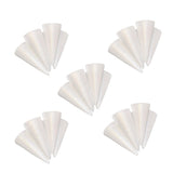Maxbell 25x White Solid Cone Shaped Polystyrene Styrofoam for DIY Crafts Ornaments