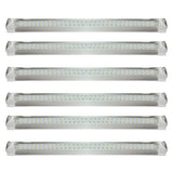 6x Full Spectrum LED Grow Light Tube Strip Veg Bloom Plant Double Line T8