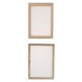 Maxbell 2 Pieces Handmade Wooden Paper Making Mould Frame Screen Tool for Handcraft