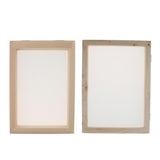 Maxbell 2 Pieces Handmade Wooden Paper Making Mould Frame Screen Tool for Handcraft