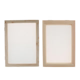 Maxbell 2 Pieces Handmade Wooden Paper Making Mould Frame Screen Tool for Handcraft