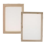 Maxbell 2 Pieces Handmade Wooden Paper Making Mould Frame Screen Tool for Handcraft
