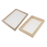 Maxbell 2 Pieces Handmade Wooden Paper Making Mould Frame Screen Tool for Handcraft