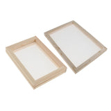 Maxbell 2 Pieces Handmade Wooden Paper Making Mould Frame Screen Tool for Handcraft